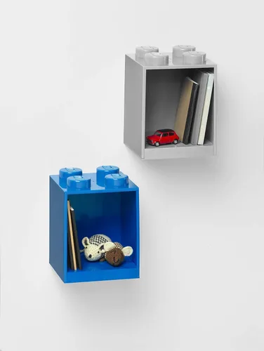 Vista 9 de Room Copenhagen Estante de ladrillo Lego, 4 tachuelas, color negro