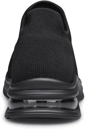 Vista 4 de Vidbiv - Zapatos sin cordones para hombre, zapatos casuales para caminar, ligeros, transpirables, cómodos para el trabajo, viajes, regalos