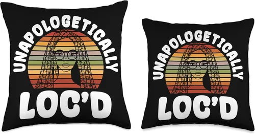 Vista 3 de Locs Afro Dreadlocks Love Beauty Hair Loc'd Up Afro Hair - Almohada negra de niña africana americana, 16 x 16 pulgadas, multicolor