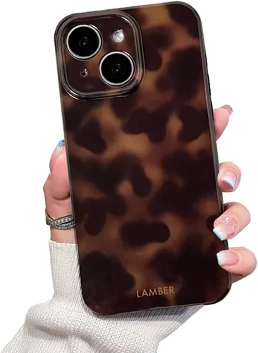 Vista 12 de Bonita funda de teléfono para iPhone 11, estampado de leopardo y guepardo Amber Tortoiseshell Pattern,Full Camera Protective,Slim Shockproof