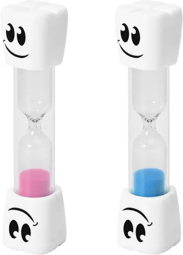 Vista 9 de Temporizador de Arena de 2 Minutos para Cepillo de Dientes para Niños - Paquete Grande Individual Reloj de Arena Sonriente