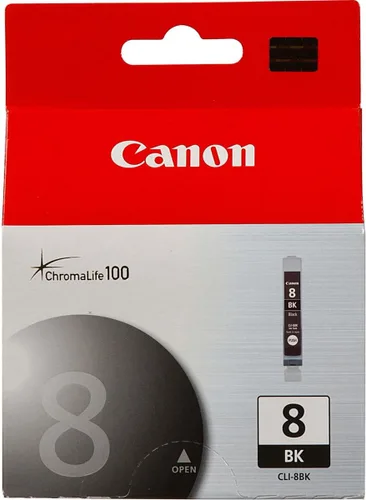 Vista 2 de Canon CLI-8BK - Cartucho de tinta negra para impresoras PIXMA IP, MP, MX y PRO Series, 5