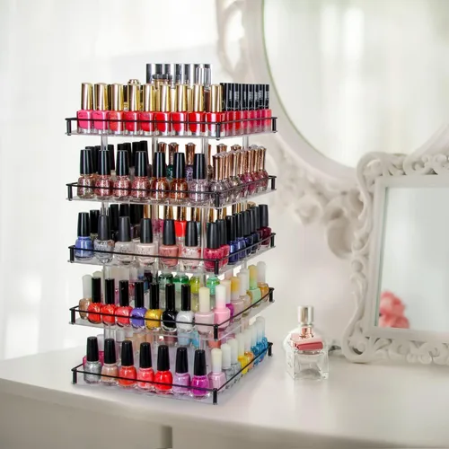 Vista 2 de MK302 – Acrílico Nail Polish Rotating Display Rack