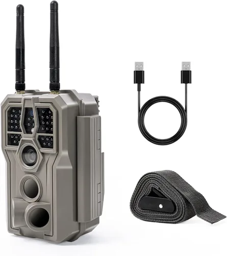 Vista 10 de GardePro Cámara E6 WiFi Trail (no celular), WiFi estable con antena externa, visualización de aplicaciones en el sitio, 64MP 1296P HD, visión