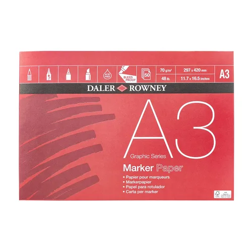 Vista 6 de Daler-Rowney GDALAYPA3 - Almohadilla de diseño DR (80 hojas, A3)