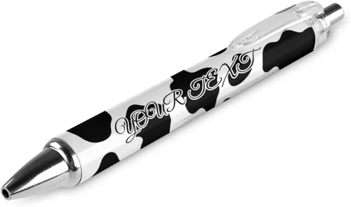 Vista 12 de Bolígrafos personalizados con estampado de leopardo negro y azul con punta de lápiz capacitivo, bolígrafos grabados personalizados con nombre