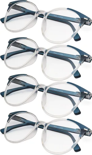 Vista 6 de Paquete de 4 elegantes lentes de lectura de gran tamaño para mujer