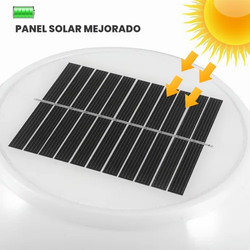 Vista 8 de Uonlytech Luz negra para poste al aire libre, luces de pilar alimentadas por energía solar con base de montaje en muelle, lámpara de césped