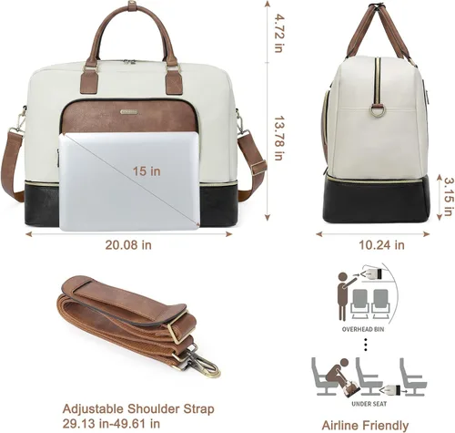 Vista 3 de CLUCI Paquetes de bolsas de aseo con bolsa de viaje