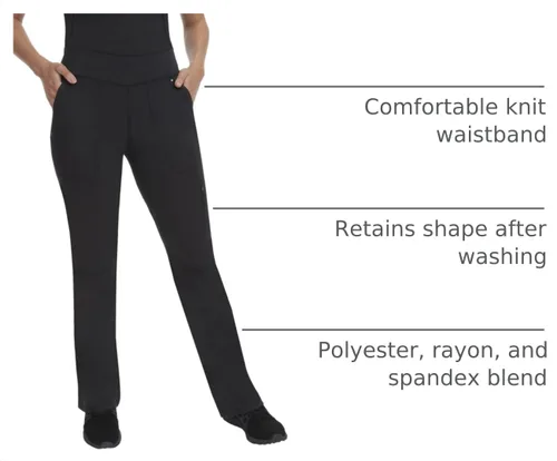 Vista 4 de Healing Hands Purple Label Tori Cargo - Pantalón médico para mujer Negro