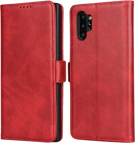 Vista 12 de iCoverCase Funda tipo cartera para Samsung Galaxy Note 10 Plus, cuero sintético de alta calidad, ranuras para tarjetas, soporte para tarjetas