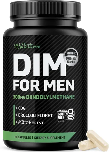 Vista 10 de Suplemento DIM para hombres 300 mg, bloqueador de estrógeno e inhibidor