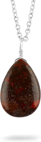 Vista 8 de Collar con colgante de piedras preciosas naturales, cristales curativos, delicadas piedras de lágrima, joyería bohemia hecha a mano, piedra