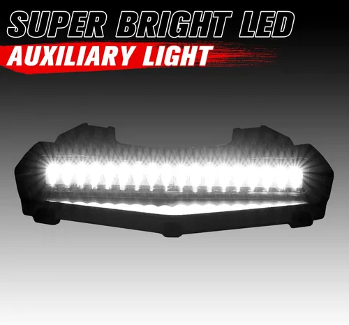 Vista 2 de A & UTV PRO Luz LED de Scoop de Capó para Yamaha Wolverine RMAX 1000 RMAX2/RMAX4 2021 2022 2023 2024 2025, Barra de Luz Auxiliar Delantera