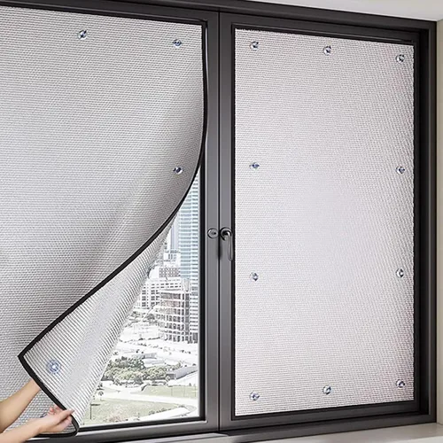 Vista 7 de Película reflectante de privacidad para ventana con bloqueo solar, película de aislamiento térmico de papel de aluminio, control de calor, tinte