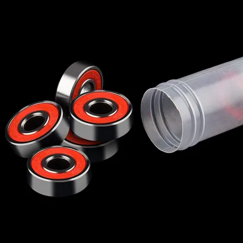 Vista 5 de Rodamientos largos del monopatín ABEC-9 608 RS de plata roja (8PCS)