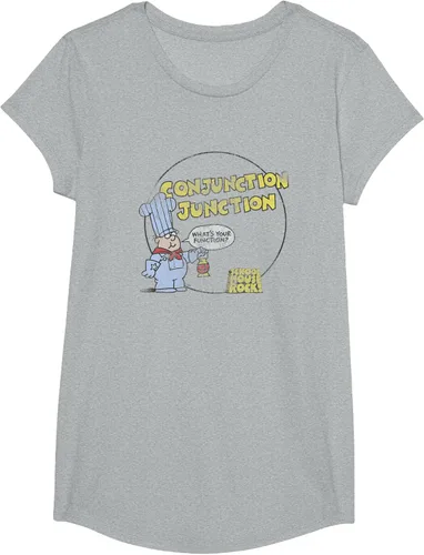 Vista 44 de Schoolhouse Rock Conjunction Junction Conductor Retro TV Camiseta Asfalto