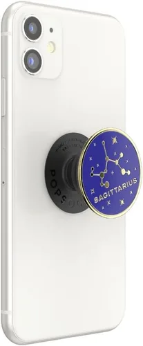 Vista 2 de PopSockets Agarre adhesivo para teléfono, soporte, soporte para teléfono, esmalte - Saggitarius
