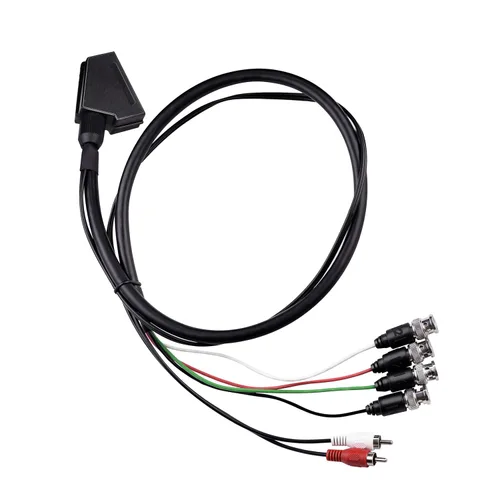 Vista 7 de XTPTFABS Cable hembra RGB Euro SCART a 4 RGB BNC y 2 RCA adaptador de audio y videojuego, uso para monitores Sony PVM serie BVM, monitor JVC Series