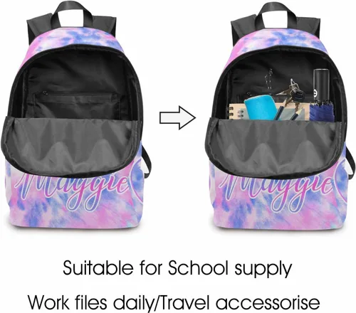 Vista 122 de Texto personalizado Elefante desgaste gafas mochila mochila mochila casual Daypack bolsa para mamá niñas, color86-4, Mochilas Daypack