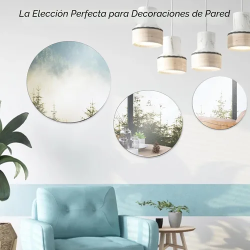 Vista 7 de Seelenruhe Espejos redondos de 10 pulgadas para centros de mesa para mesas, bandejas platos de espejos redondos para centros de mesa, decoraciones