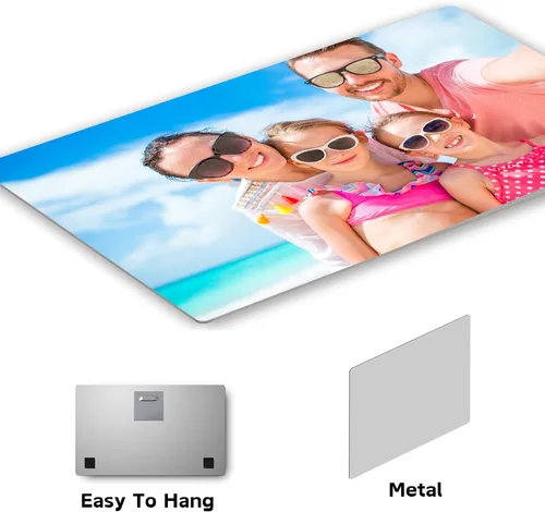 Vista 3 de DROLLX Impresiones de fotos de metal personalizadas Decoración de arte de pared Impresiones de aluminio personalizadas con tus fotos regalos