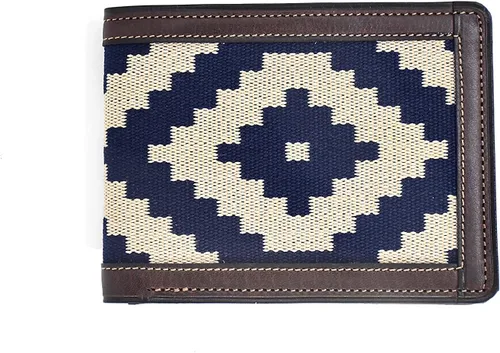 Vista 2 de GauchoLife Guarda Pampas - Cartera plegable de piel, AzulChocolate