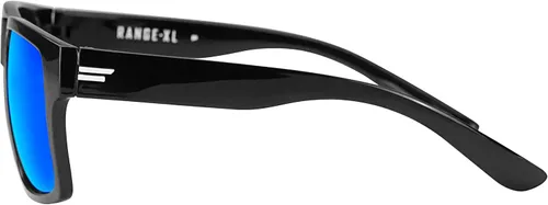 Vista 3 de TOROE Lentes de sol polarizados TR90 de color negro brillante clásico original con lente de policarbonato hidrofóbico con revestimiento AR verde