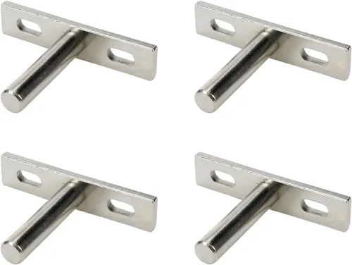 Vista 7 de Antrader Soporte de Estante Flotante Negro, 4 Piezas Soportes Ocultos de Estante de 2 Pulgadas Soporte Ciego de Estante Soportes Ocultos