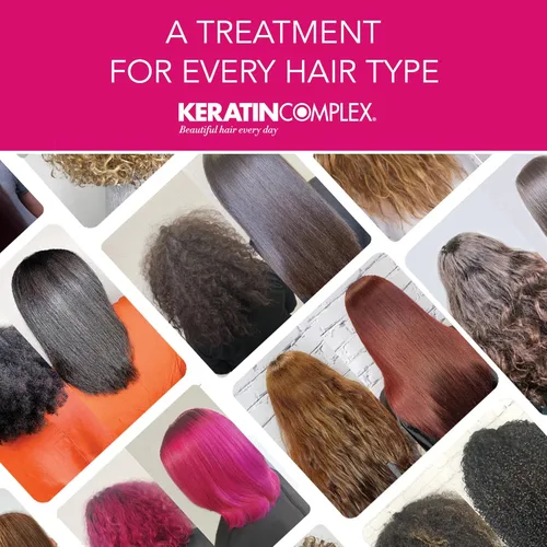 Vista 6 de Keratin Complex NKSTB Sistema de tratamiento de alisado de queratina natural para sistema de cabello rubio, kit de prueba de 4 onzas líquidas cada