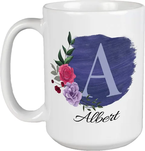 Vista 12 de Taza de café personalizada para tus amigos y familiares con inicial y nombre, regalo para todas las ocasiones, cumpleaños, Navidad, regalo de Acción