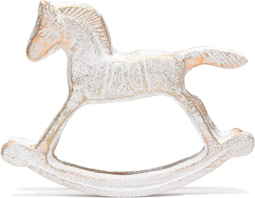 Vista 9 de BRASSTAR Artículos de muebles de caballos mecedores de latón Superficie lisa Meticuloso Patrón decorativo Decoración interior y exterior TQGJPT418