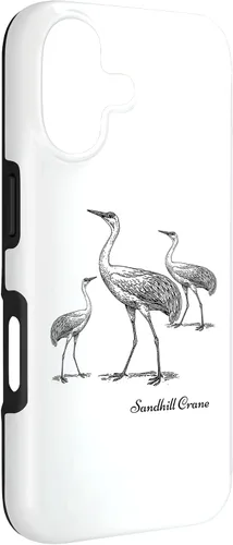 Vista 3 de Sandhill Crane Bird Ornithology Case for iPhone 17