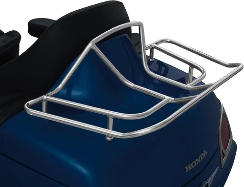 Vista 2 de Show Chrome Accessories 52-610 Deluxe Maletero Portaequipajes, Plata