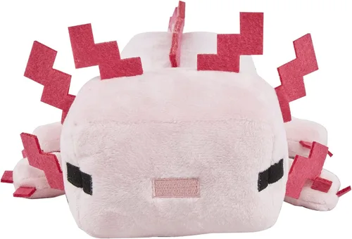 Vista 2 de Minecraft Peluche básico de peluche de 8 pulgadas, juego coleccionable suave con licencia oficial (Axolotl)