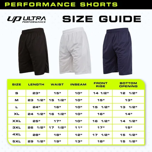 Vista 7 de Ultra Performance Paquete de 5 pantalones cortos para hombre, pantalones cortos atléticos de gimnasio, pantalones cortos de baloncesto para hombres