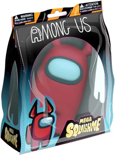 Vista 2 de Among Us Mega SquishMe – Juguete Squishy Oficial Red Devil – Grande de 7″ Alivio del Estrés y Personaje Coleccionable