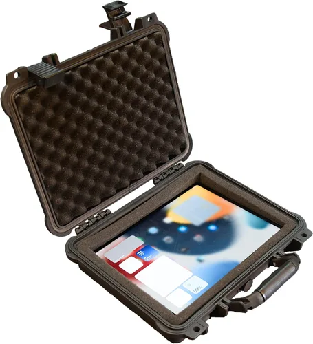 Vista 2 de MEIJIA Funda rígida impermeable para cámara para todo tipo de clima, estuche rígido, con espuma de ajuste personalizado incluida, negro elegante