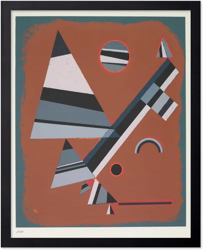 Vista 8 de Poster Master Póster vintage Wassily Kadinsky – Impresión retro delicada de tensión – Arte de formas geométricas – Arte abstracto – Arte moderno