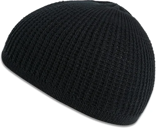 Vista 4 de Skull Cap Kufi Gorros para hombre y mujer 100% algodón Skully, gorra de correr y forro de casco, a cuadros