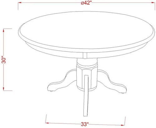 Vista 10 de East West Furniture SHEN3-BLK-69 - Juego de mesa de cocina de 3 piezas contiene una mesa de comedor redonda con pedestal y 2 sillas de comedor