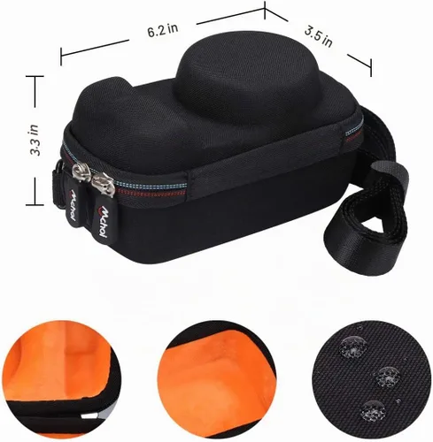 Vista 7 de Mchoi Funda de viaje rígida de EVA para cámara digital sin espejo Sony Alpha a6000/a6400/a6600/a6100/a5100, solo funda