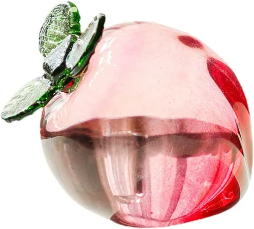 Vista 8 de Housoutil Estatua de cristal Estatua de fruta de cristal decorativa de fruta artificial adorno miniatura escritorio escritorio pisapapeles escultura