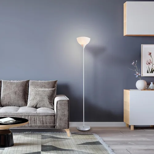 Vista 5 de Newhouse Lighting NHFL-JO-WH Joey Lámpara de pie moderna de 71 pulgadas para dormitorios, sala de estar, lámpara de pie duradera para el hogar