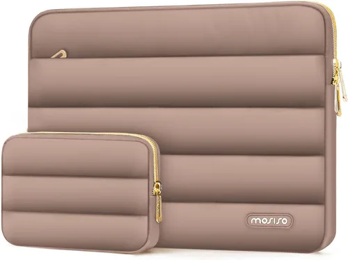 Vista 39 de MOSISO Funda para laptop de 13.3 pulgadas, 13-13.3 pulgadas funda de Marrón