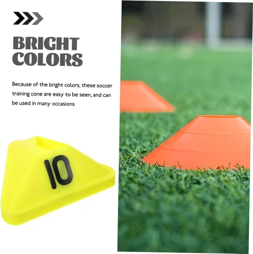 Vista 9 de SUPVOX 10 Uds. Equipo de Entrenamiento Conos de Disco de Fútbol Conos de Disco de Entrenamiento de Fútbol para Niños Agilidad Conos de Tráfico Conos