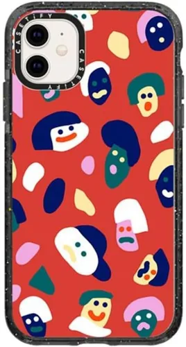 Vista 152 de Funda Impact de CASETiFY para iPhone 11 - Tiempo A Solas de Esther Kim - Negro Claro