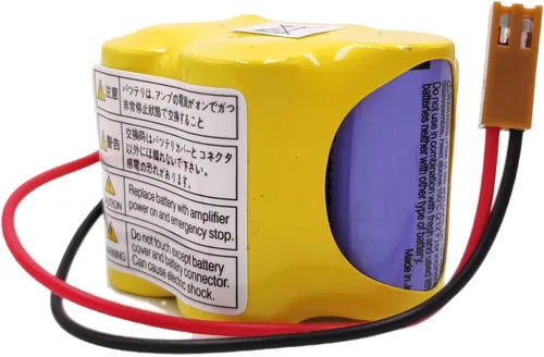 Vista 7 de 4400mAh BR-2/3AGCT4A 6V PLC Batería para FANUC A98L-0031-0025 A06B-6114-K504 máquina, no recargable (conector marrón)