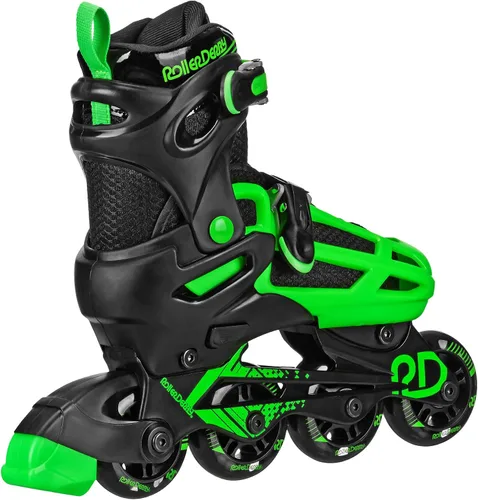 Vista 2 de Roller Derby Falcon 2 en 1 Combo Quad y Patines en línea para niños, tamaño ajustable