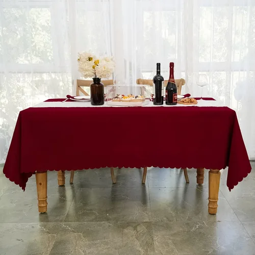Vista 12 de JYFLZQ Mantel redondo negro de 70 pulgadas para mesas de 4 pies, lavable a máquina, duradero, tela de poliéster gruesa, para fiestas, banquetes